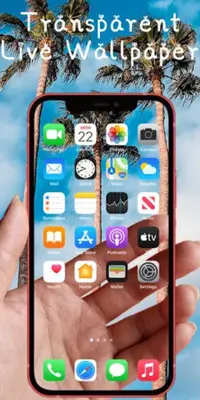 Transparent Live Wallaper android App screenshot 1